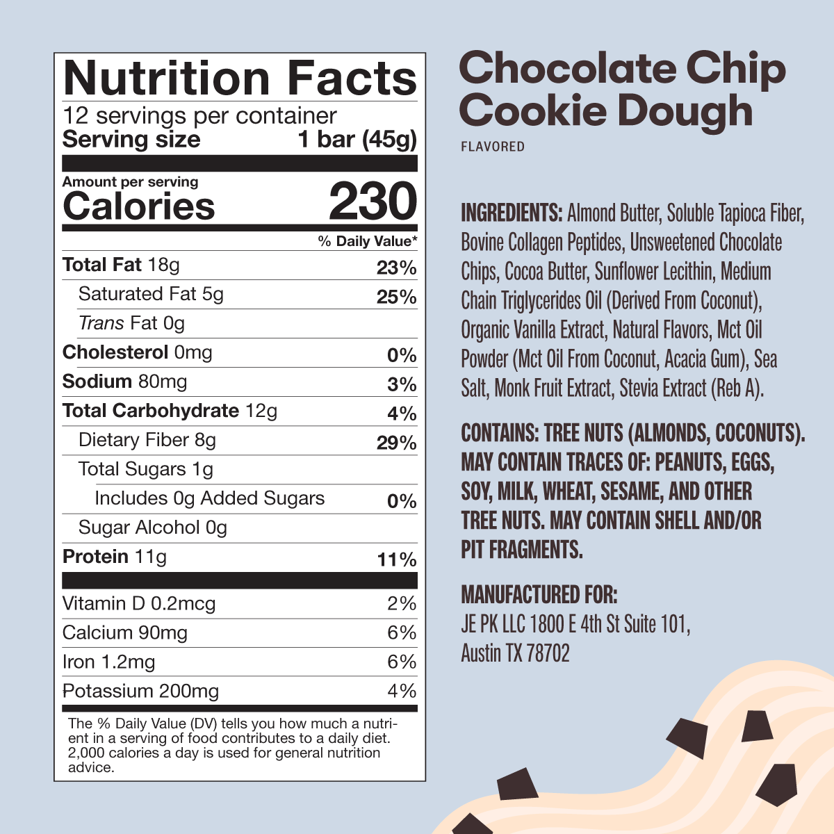 Barras de proteína de colágeno