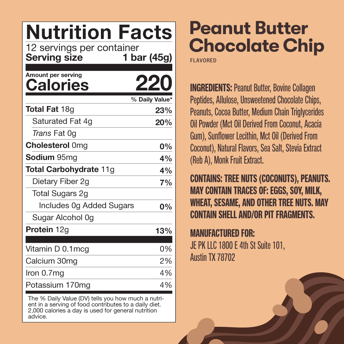 Barras de proteína de colágeno